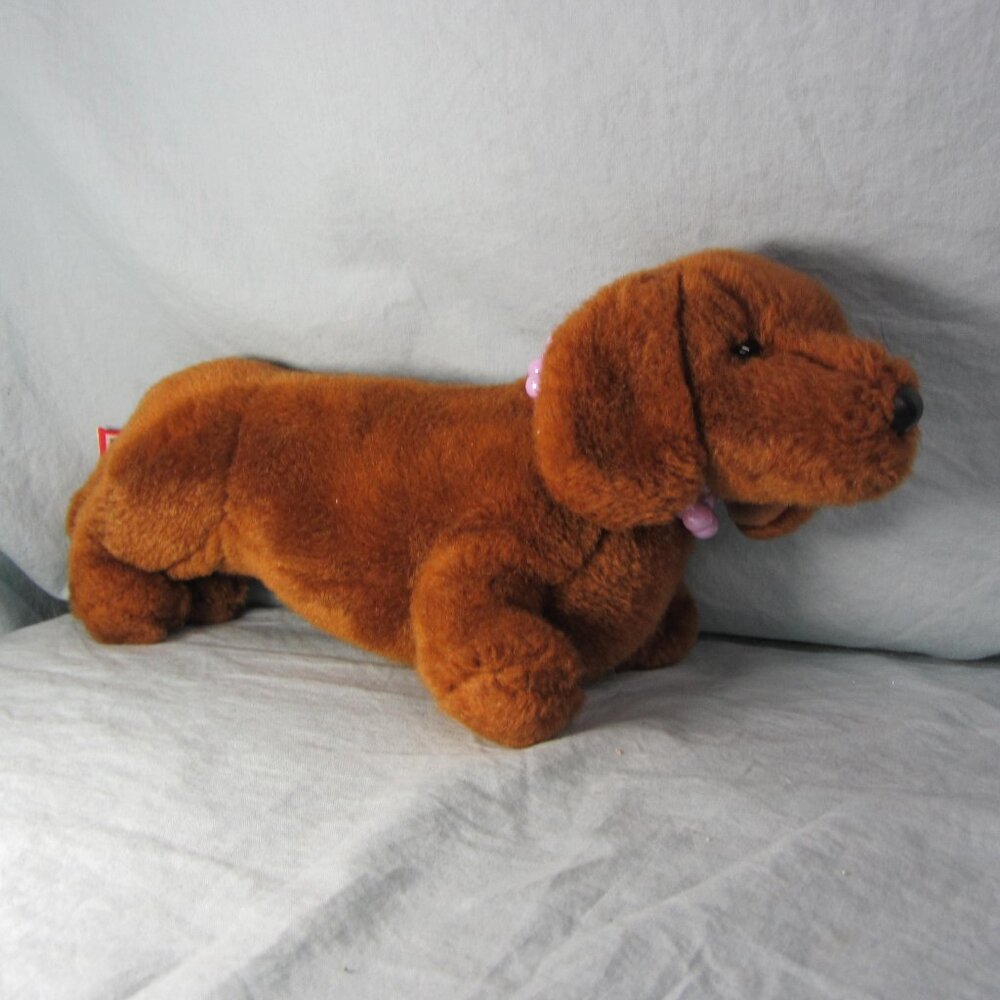 SALE* plush Douglas dachshund dog stuffed animal (W2721)